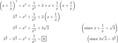 cube root of x raised to 3