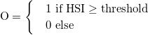 HSIthreshold